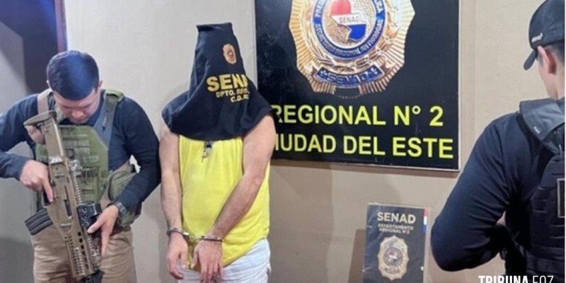 SENAD prende brasileiro com cocaína em Ciudad Del Este