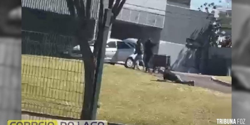 Assalto é registrado em frente à rodoviária de Foz do Iguaçu