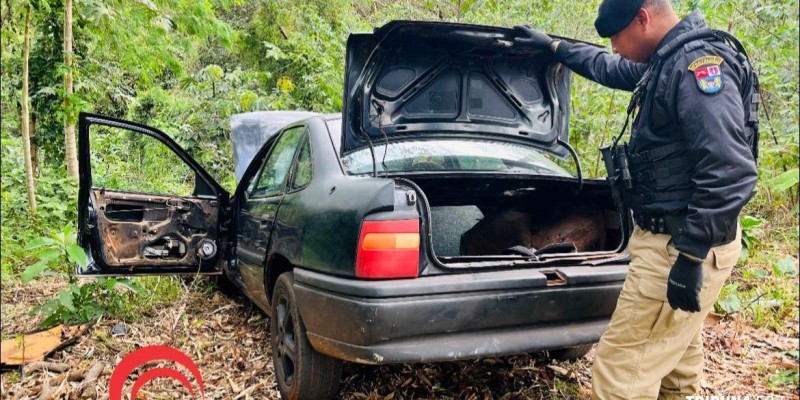 PM recupera veículo roubado no bairro Gleba Guarani