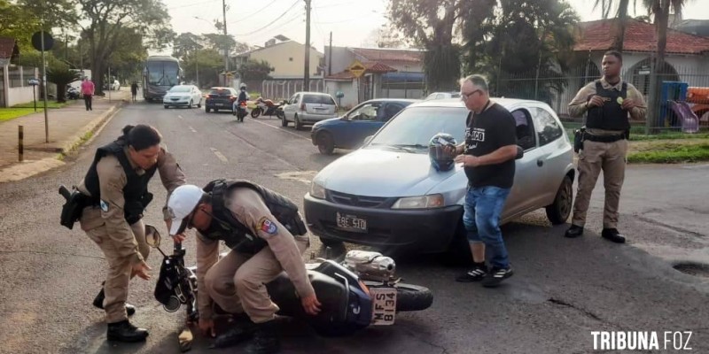 PM registra acidente de trânsito na Av. dos Imigrantes
