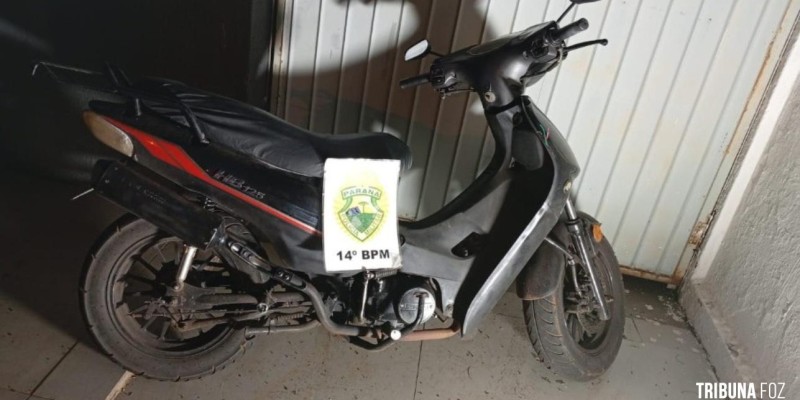 Policia Militar recupera motocicleta em Foz do Iguaçu