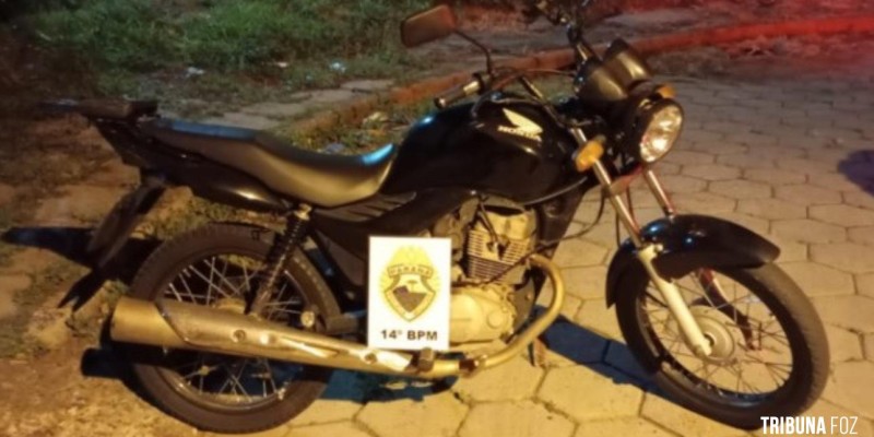 Polícia Militar recupera motocicleta furtada em Foz do Iguaçu