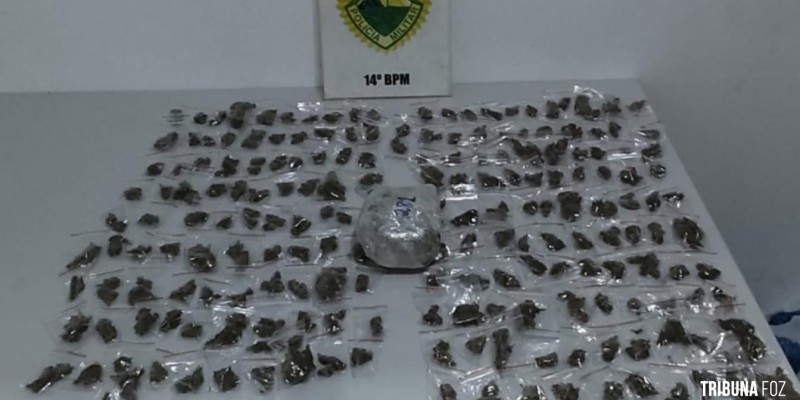 PM apreende drogas em abordagem policial no bairro Porto Belo 