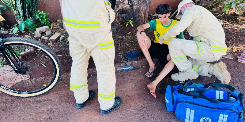 Siate socorre vitima de atropelamento no Bairro Três Lagoas