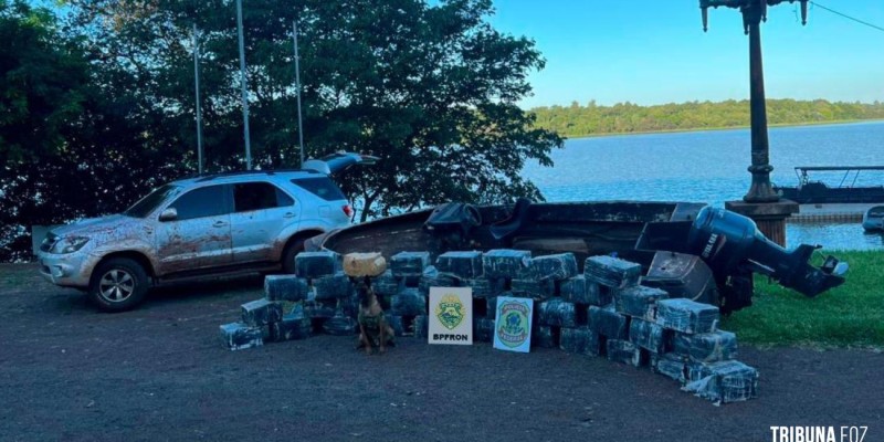 BPFRON e PF aprendem 869 Kg de maconha em Pato Bragado