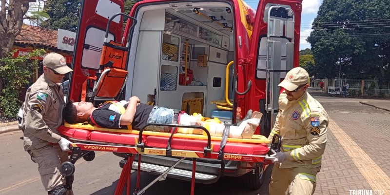 Siate socorre vítima de queda no Bairro Porto Meira