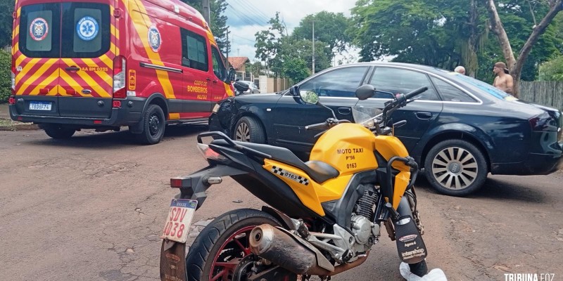 Motociclista fica ferido após colisão no Jardim Eliza I