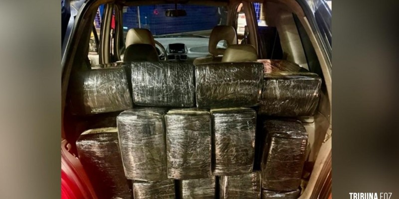 Paraguaio é preso com 590,2 Kg de maconha na Ponte da Amizade