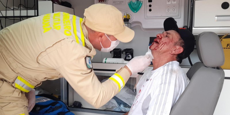 Siate socorre vitima agredida no Jardim Manaus