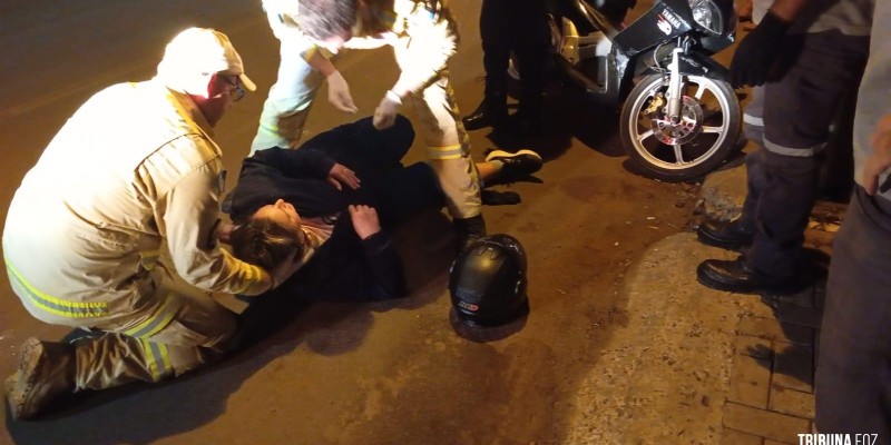 Siate socorre motociclista após colisão no Porto Meira