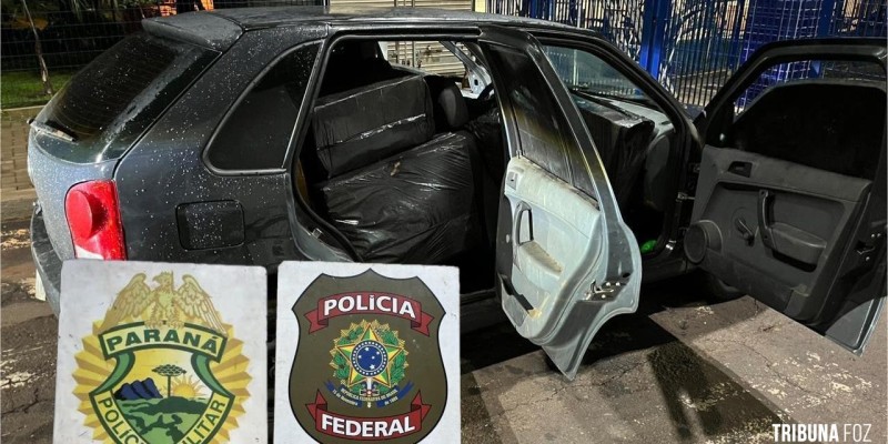 PF e PM apreendem carga de contrabando em Foz do Iguaçu