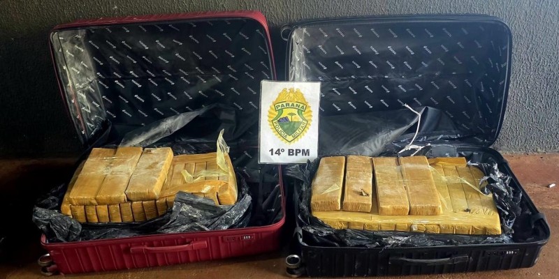 PM apreende 48,7 Kg de maconha em pousada de Foz do Iguaçu