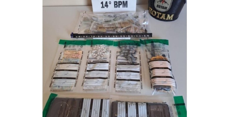 PM prende três pessoas por tráfico de drogas em Medianeira 