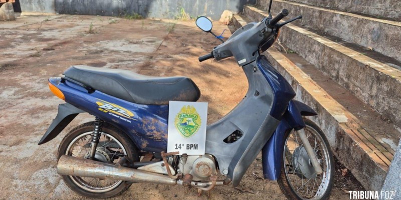 Policia Militar recupera motoneta furtada em Medianeira