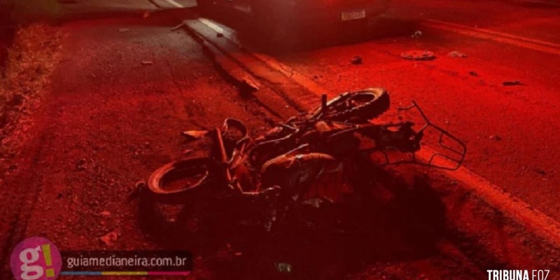 Motociclista morre em acidente na PR-495 em Medianeira