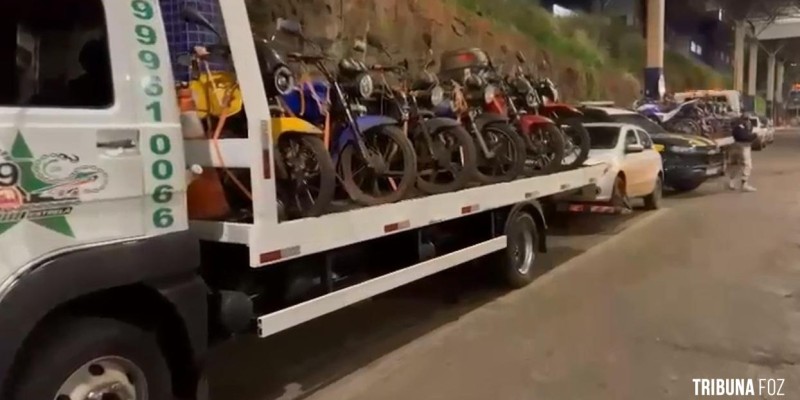 PRF apreende 25 motos durante operação na Ponte da Amizade