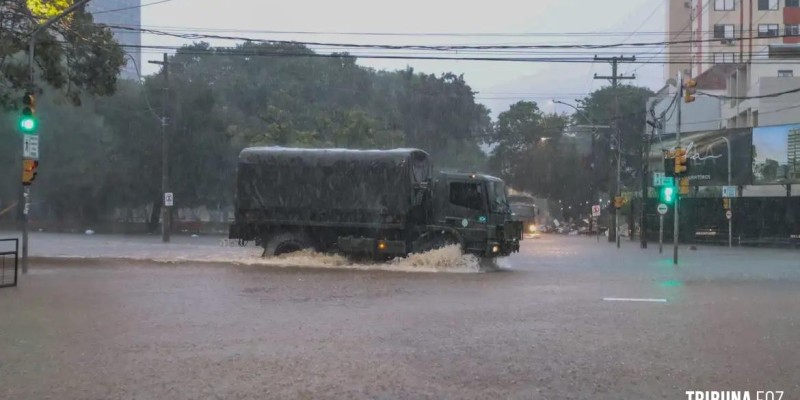 Inmet alerta para grande perigo de tempestade no Sul do país