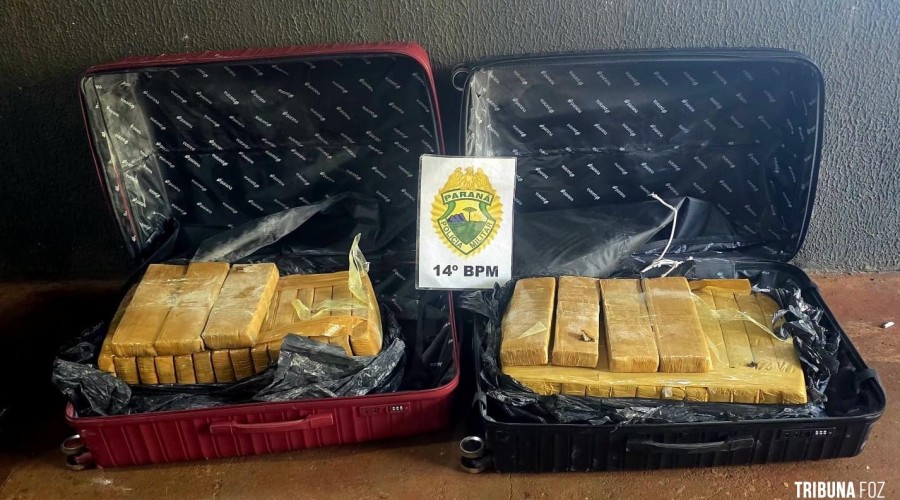 PM apreende 48,7 Kg de maconha em pousada de Foz do Iguaçu