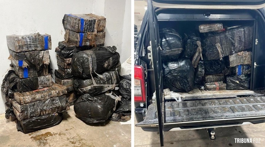 PF e PM apreendem 371,7 Kg de maconha em Foz do Iguaçu