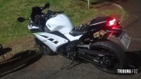 Colisão deixa motociclista ferido na Av. Paraná durante a madrugada