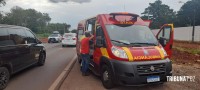 Siate socorre motociclista após colisão traseira na Av. das Cataratas