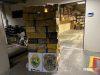 PF e BPFRON apreendem 961 Kg de maconha em Santa Helena