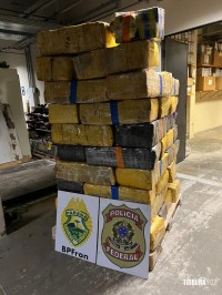 PF e BPFRON apreendem 961 Kg de maconha em Santa Helena