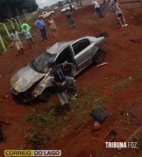 Helicóptero do SAMU é acionado após acidente de trânsito em Vera Cruz do Oeste