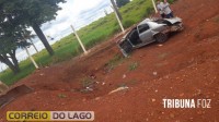 Helicóptero do SAMU é acionado após acidente de trânsito em Vera Cruz do Oeste