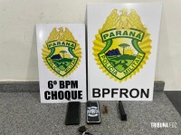 PM prendem dois homens com carregador e munições 9mm em Céu Azul