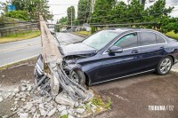 Em 2022, batidas de carros danificaram nove postes da Copel por dia no Paraná