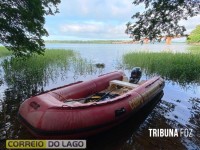 Bombeiros resgatam corpo de homem no Lago de Itaipu em Santa Helena