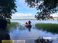 Bombeiros resgatam corpo de homem no Lago de Itaipu em Santa Helena