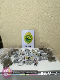 PM encontra maconha em residência após motociclista tentar fugir de abordagem em Matelândia