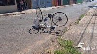 Idoso é socorrido pelo Siate após queda de bicicleta no Porto Meira