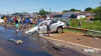 Grave acidente deixa duas pessoas mortas na BR-277 no Bairro Três Lagoas