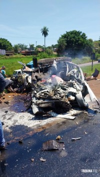 Grave acidente deixa duas pessoas mortas na BR-277 no Bairro Três Lagoas