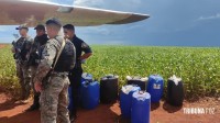 Policia Nacional do Paraguai apreende avião carregado com cocaína em Hernandárias