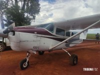 Policia Nacional do Paraguai apreende avião carregado com cocaína em Hernandárias