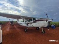 Policia Nacional do Paraguai apreende avião carregado com cocaína em Hernandárias