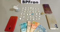 BPFRON encaminha três pessoas suspeitas pela prática de tráfico de drogas em Guaíra 