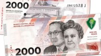 Banco Central da Argentina emitirá notas de 2.000 pesos