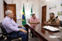 Prefeito Chico Brasileiro recebe visita do novo Comandante-Geral da Polícia Militar do Paraná