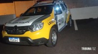 Assaltantes roubam carro de aplicativo, porem o abandonam na BR-277