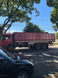 BPFRON apreende caminhão carregado de cigarros em Marechal Cândido Rondon