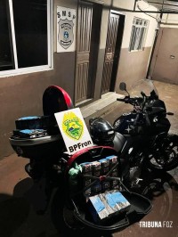 BPFRON apreende 50 celulares com motociclista na BR277 em Santa Terezinha de Itaipu