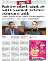 Dupla de vereadores investigado pelo GAECO pelo crime de "rachadinha" podem estar em conluio