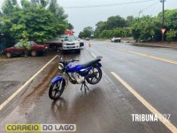 Motociclista fica ferida após sofrer queda de moto em Santa Helena