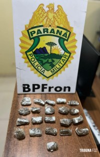 BPFRON apreende drogas e encaminha menor por tráfico em Santa Izabel do Ivaí