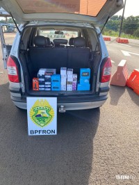 BPFRON apreende aparelhos eletrônicos em Céu Azul